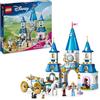 LEGO ǀ Disney Princess Castello e Carrozza di Cenerentola Giocattolo - con Mini Bamboline di Cenerentola e del Principe Azzurro, Figure di Lucifero, Gus e Cavallo - Regalo per Bambine da 6 Anni 43275