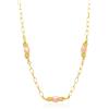 LUXURY MILANO Collana dream in argento e pietre rosa
