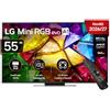 LG Mini RGB 55 pollici Serie MRGB87 55MRGB87B6B, Smart TV 4K, RGB Primary Color Pro, DualColor 100% DCI-P3/Adobe RGB, Dolby Vision & Atmos, webOS con Gemini e Copilot, Motion Booster 288, TV 2026