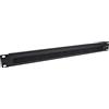 InLine® Piastra passacavi da 19 con spazzola, 1U, RAL 9005, nero