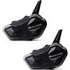 Midland - Interfono Moto Coppia Bluetooth BTR1 Advanced X, 2 Auricolari Casco Moto, Portata 1200m, Conversazione tra 4 Persone, Connessione Universale Smartphone/GPS/Musica, Audio RFC Professionale