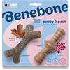 Benebone Cucciolo Conf. da 2 Maplestick/Zaggler, Ossa, Tiny | Durevole, Made in USA, Veri gusti Bacon e Acero, Giochi da masticare per cuccioli, Giochi per dentizione, Di lunga durata