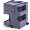B-LINE carrello contenitore su ruote BOBY con 3 cassetti H 52,5 cm - B23PZ