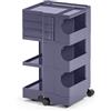 B-LINE carrello contenitore su ruote BOBY con 3 cassetti H 73,5 cm - B33PZ