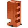 B-LINE carrello contenitore su ruote BOBY con 7 cassetti H 94,5 cm - B47PR