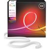 Philips Hue Flux Outdoor, Strisce led da 10 metri, Strisce led dimmerabili con miscela di colori Chromasync, flessibili e riusabili, Luci decorative esterno adatte a ogni condizione climatica