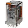 Finder Serie 55 - Relè industriale 230 Vac 4 contatti 5a pulsante + indicatore