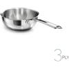 AGNELLI Padella Mantecare Aluinox 3ply Lucido con 1 Manico D 28 Cm