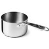 AGNELLI Casseruola Alta Aluinox 3Ply 1 Manico Inox Lucido 20x14 Cm