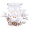 Ad Trend Portacandela Tealight Corallo Ass. 14 x 12 x 10 Cm Resina e Vetro 1 Pz