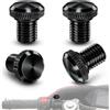 Desing Wish 4 Pezzi M10 x 1.25 Tappi Fori Specchietti Moto Retrovisori per Moto Accessori Filettati in Alluminio Nero Tappi di Chiusura per Fori Specchietti Moto Filettatura