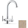 Miscelatore 4 vie LONDRA colore Granito Avena Fragranite con sistema PWP