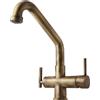 Miscelatore 4 vie ORME colore Bronzo Opaco canna canna bassa