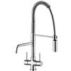 Miscelatore 3 vie CIGNO crmato per purificatore con molla