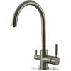 Miscelatore 3 vie con acque separate ADIGE per purificatori Colore Nikel spazzolato