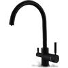 Miscelatore 3 vie con acque separate ADIGE per purificatori Colore Nero Opaco