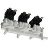 Elettrovalvola 3 vie 220V AC M. Ø 1/4" uscita M. 3 X Ø 1/4" ad innesto
