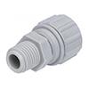 Raccordo diritto maschio filettatura conica BSPT 1/4" x 5/16" power tubo inox