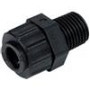 Raccordo diritto maschio filettatura conica BSPT 1/4" x 8 mm power tubo inox
