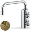 Rubinetto 2 vie ORME sottofinestra per purificatori Colore Bronzo Spazzolato