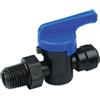 Valvola intercettazione diritta filetto conico BSPT M. 3/8" x 10