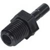 Raccordo innesto rapido diritto filetto conico BSPT M. 1/4" codolo mm 8