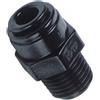 Raccordo innesto rapido dirittto filetto conico BSPT M. 1/8" tubo mm4