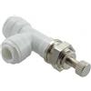 Regolatore di flusso a squadra Ø 3/8" x 3/8" da pannello