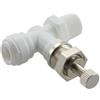 Regolatore di flusso a diritto M. 1/4" x 1/4" tubo da pannello