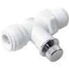 Regolatore di flusso a diritto M. 1/4" x 1/4" tubo