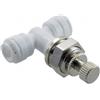 Regolatore di flusso a diritto Ø 1/4" x 1/4" da pannello