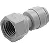 Raccordo innesto rapido diritto filetto conico NPFT F. dn 1/8" x 5/16" tubo
