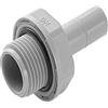 Raccordo innesto rapido diritto filettattura cilindrica BSP M. 1/4" codolo Ø 3/8"