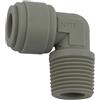 Raccordo innesto rapido gomito con filetto conico NPFT M. dn. 3/8" x 1/4" tubo