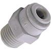 Raccordo innesto rapido dirittto filetto conico BSPT M. dn 1/4" x 5/16" tubo