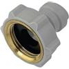 Raccordo innesto rapido diritto filetto ottone BSP F. dn. 3/4" x 3/8" tubo