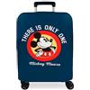 CARTOON Disney Copertura per Trolley Topolino Coprivaligia Adattabile Antigraffio Lavabile per Trolley da 55 cm