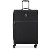 DELSEY VALIGIA TROLLEY ESPANSIBILE 4 DOPPIE RUOTE 78 CM, nero