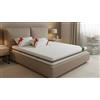 EVERGREENWEB MATERASSI & BEDS EVERGREENWEB Materasso Matrimoniale 160x190 Alto 18 cm + COPPIA CUSCINI in Memory Foam INCLUSI Lastra in WaterFoam Ortopedico Rivestimento SFODERABILE Lavabile Effetto MASSAGGIANTE per Reti e Letti