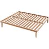 EVERGREENWEB MATERASSI & BEDS Evergreenweb - Rete Matrimoniale Fissa 140x190 alta 35 cm a Doghe in Legno Naturale ORTOPEDICA Base Letto o Materasso Struttura Rinforzata Traverso Centrale 5 Gambe Smontabili Base da Incasso, OFFERTA