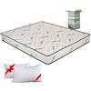 EVERGREENWEB MATERASSI & BEDS EVERGREENWEB - Materasso Matrimoniale 160x195 in ALOE VERA e Waterfoam Ortopedico Alto 20 cm con Coppia Cuscini Memory GRATIS, Tessuto Antiacaro Effetto MASSAGGIANTE, per Tutti Letti e Reti - Offerta