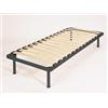 EVERGREENWEB MATERASSI & BEDS Rete Letto Una Piazza e Mezzo 120x200 Completamente SMONTABILE a Doghe in Legno Ortopedica Piedi, Struttura portante in Ferro Rinforzata, Base da Incasso per Tutti i Letti e Materassi - Apple