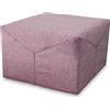 EVERGREENWEB MATERASSI & BEDS EVERGREENWEB - Pouf Letto Singolo con Materasso Waterfoam Alto 10 cm, Salvaspazio Pieghevole, Puff poggiapiedi, Ottomano, Tessuto Malva Sfoderabile e Lavabile, per Camera Cameretta Soggiorno - Iris