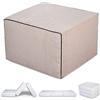 EVERGREENWEB MATERASSI & BEDS EVERGREENWEB - Pouf Letto con Rivestimento Tortora Sfoderabile trasformabile in Confortevole Materasso Singolo 80x190 WATERFOAM Alto 15 cm Pieghevole 3 Pezzi Multiuso Puff Futon Salvaspazio per Ospiti