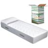 EVERGREENWEB MATERASSI & BEDS EVERGREENWEB Materasso Singolo 80x200 Alto 25 cm DISPOSITIVO MEDICO con CUSCINO Memory Foam GRATIS, Ortopedico, Rivestimento Bianco Effetto MASSAGIANTE Tessuto ANALLERGICO per tutte le Basi Letto