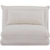 EVERGREENWEB MATERASSI & BEDS EVERGREENWEB - Divano Letto Futon - Divano Letto Tatami allungabile - Poltrona Letto - Divano 1 posto da Pavimento con Schienale Regolabile con Comodo cuscino - Materasso singolo Colore Bianco | KUMO
