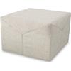 EVERGREENWEB MATERASSI & BEDS EVERGREENWEB - Pouf Letto Singolo con Materasso Waterfoam Alto 10 cm, Salvaspazio Pieghevole, Puff poggiapiedi, Ottomano, Tessuto Beige Sfoderabile e Lavabile, per Camera Cameretta Soggiorno - Iris