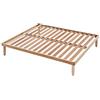 EVERGREENWEB MATERASSI & BEDS Evergreenweb - Rete Matrimoniale Fissa 170x190 alta 35 cm a Doghe in Legno Naturale ORTOPEDICA Base Letto o Materasso Struttura Rinforzata Traverso Centrale 5 Gambe Smontabili Base da Incasso, OFFERTA