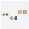 Giallobus - Appendiabiti da Parete - Hello Color 02 - Kit 6 pz - Vetro Acrilico - Kit 6 PCS. - Palette Colours 02 - Ganci attaccapanni e Accessori da Muro Decorativi