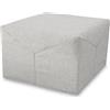 EVERGREENWEB MATERASSI & BEDS EVERGREENWEB - Pouf Letto Singolo con materasso Waterfoam h 10 cm, Salvaspazio Pieghevole Puff poggiapiedi, Ottomano, Tessuto Grigio Chiaro Sfoderabile e Lavabile per Camera Cameretta Soggiorno - IRIS